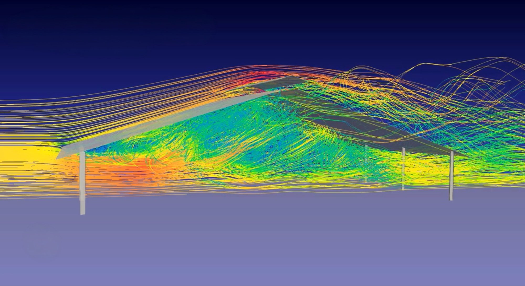 Gable Pen Cover Airflow CFD Simulation