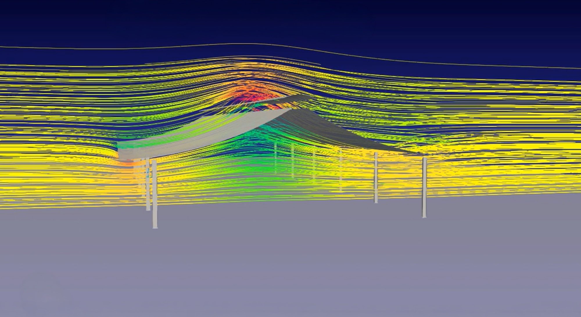 Ridgeback Pen Cover Airflow CFD Simulation