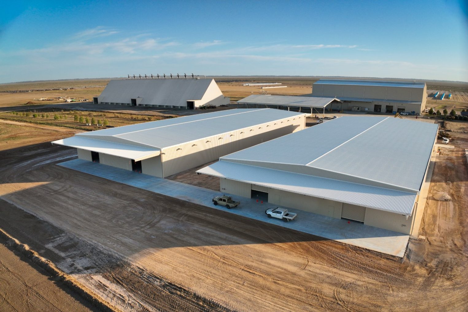 Australian Food and Fibre turnkey cotton bale storage shed, Hay NSW, by Entegra